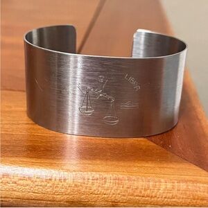 Vintage Libra Cuff Bracelet